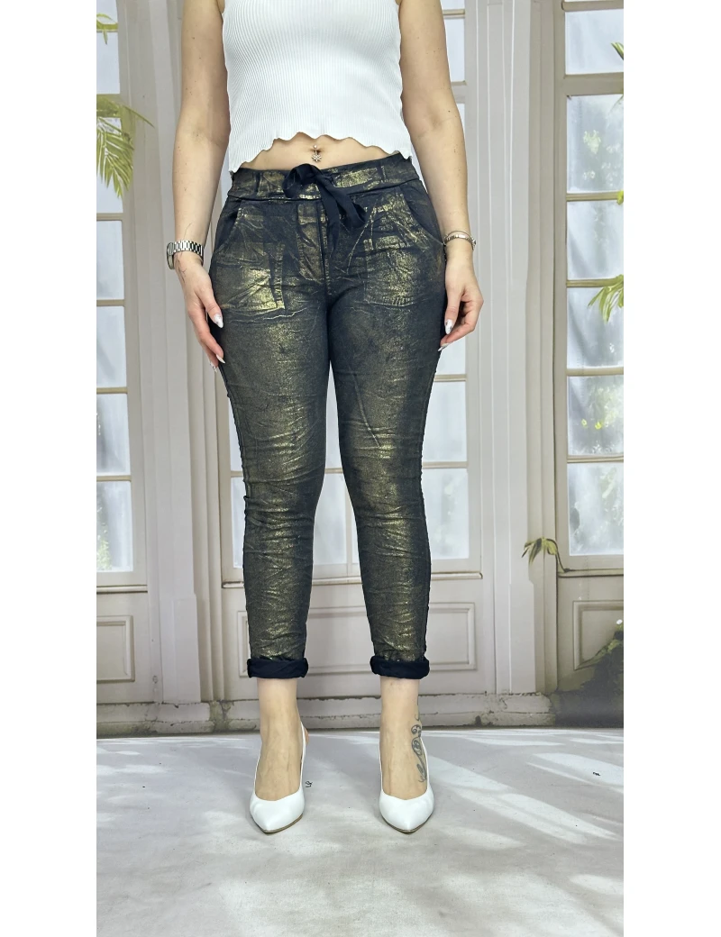İTALYAN LAKLI PANTOLON SİYAH