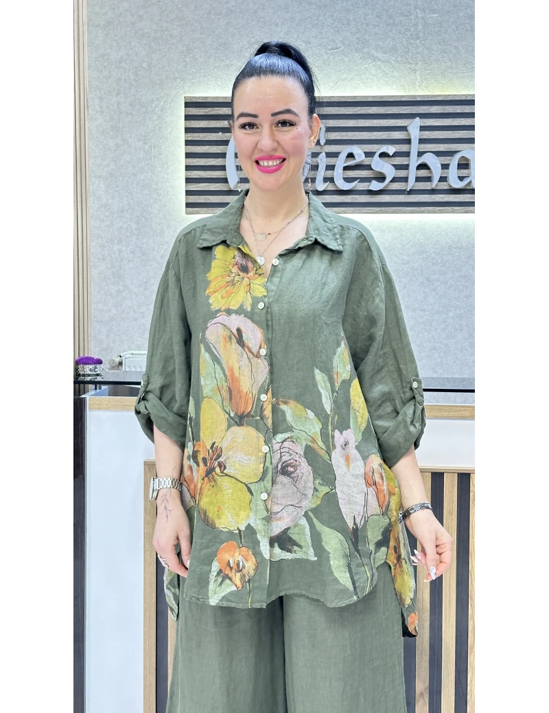 İTALYAN KETEN TAKIM 5 YEŞİL