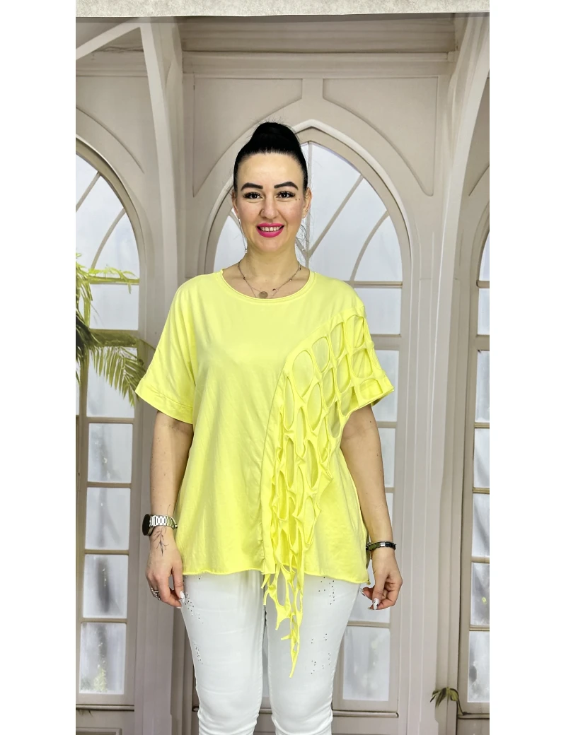 LAZER İTALYAN BLUZ SARI