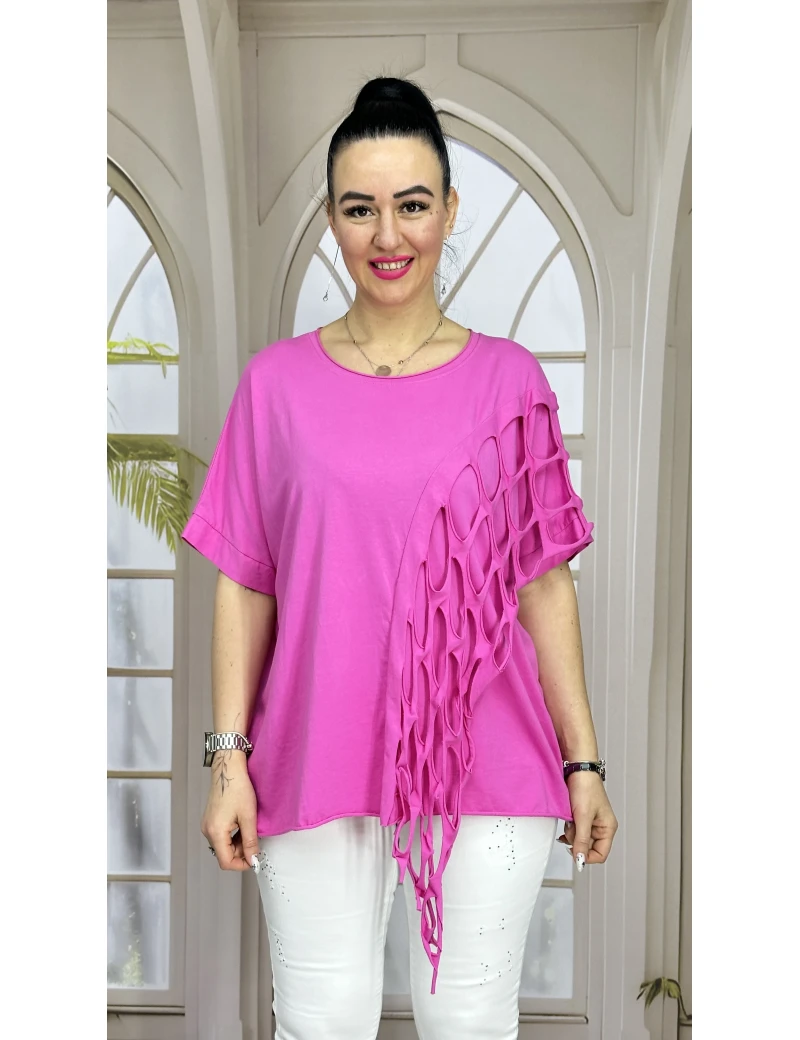 LAZER İTALYAN BLUZ FUŞYA