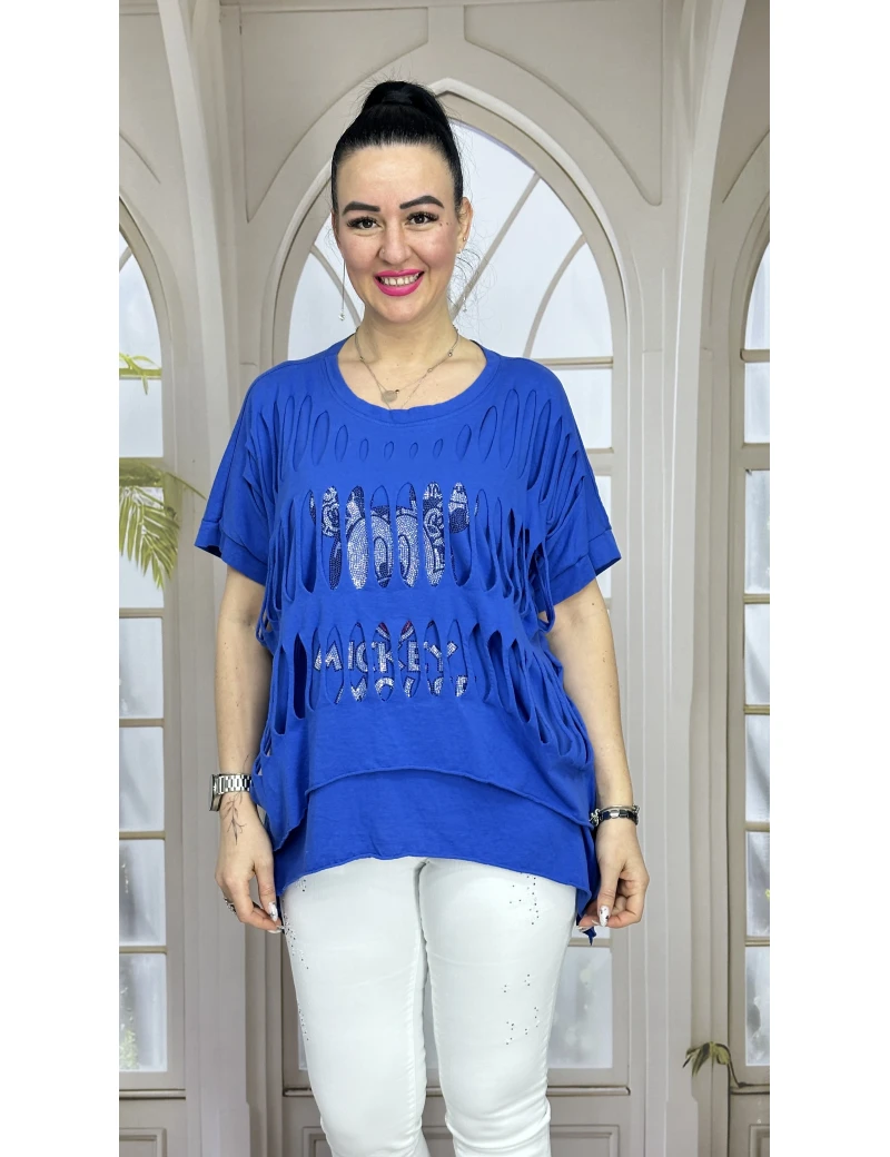 MİCKEY İTALYAN BLUZ SAKS